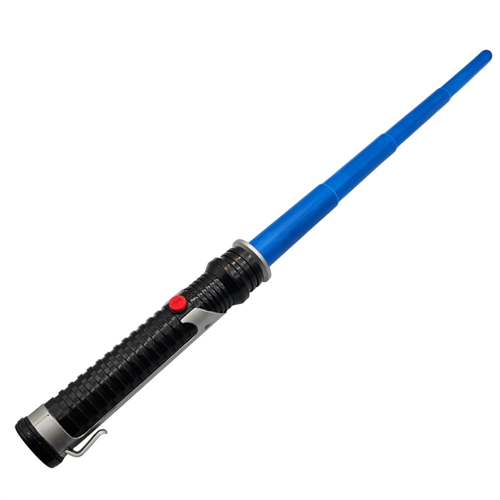 Vintage 1998 Star Wars Obi-Wan Kenobi Lightsaber Blue Hasbro Collapsible Flawed